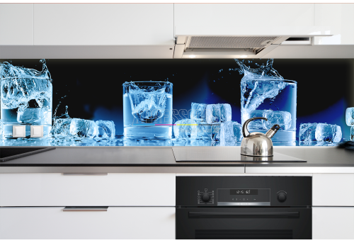 Print pe sticla Abstract - Blue Emotion